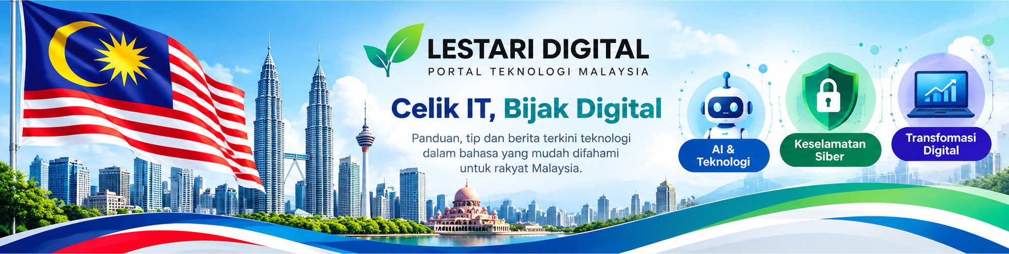 Terokai Topik Utama: AI dan Teknologi, Keselamatan Siber dan Transformasi Digital.