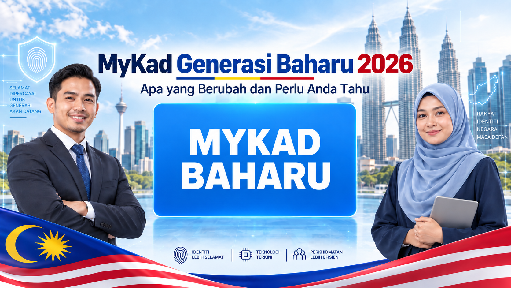 MyKad Generasi Baharu 2026 diperkenalkan oleh Jabatan Pendaftaran Negara JPN