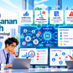 Ilustrasi penggunaan AI dalam pengesanan risiko rasuah oleh SPRM melalui analisis data, corak transaksi mencurigakan dan rangkaian hubungan.