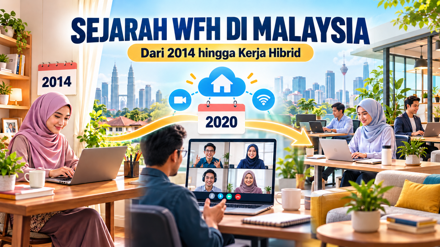 Sejarah WFH di Malaysia dari 2014 hingga era kerja hibrid